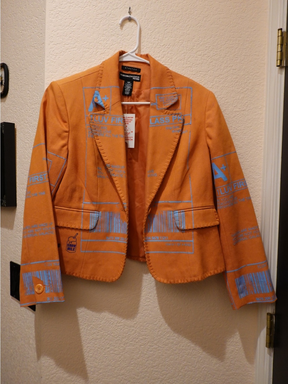 Snow Milk NYC Vintage Artist Blazer – One of a Kind (NWT, Fits Women's S)